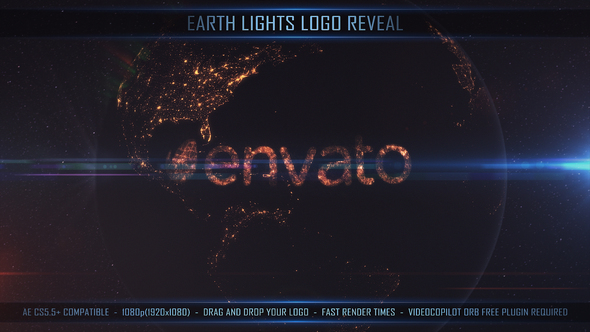 Earth Lights Logo Reveal
