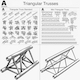 Triangular Trusses Collection - 55 PCS Modular - 3DOcean Item for Sale