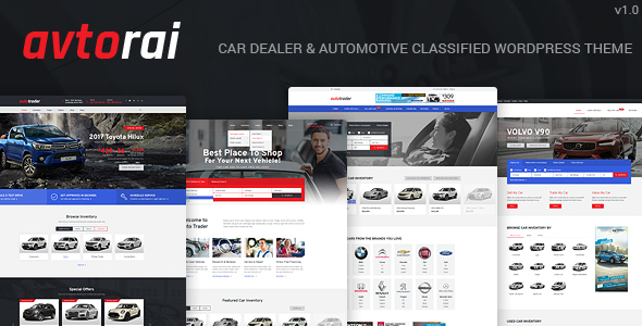 Avtorai- Car Dealer & Automotive Classified WordPress Theme