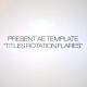 Titles Rotation Flare - VideoHive Item for Sale