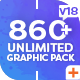 Unlimited Shapes / Titles / Transitions / Lower Thirds & Elements Graphic Pack - VideoHive Item for Sale