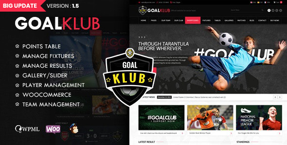 Goal Club | Sports & Events WordPress Theme