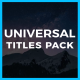Universal Titles - VideoHive Item for Sale