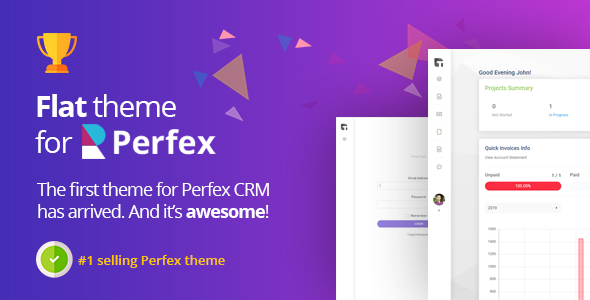 Perfex CRM - płaski motyw