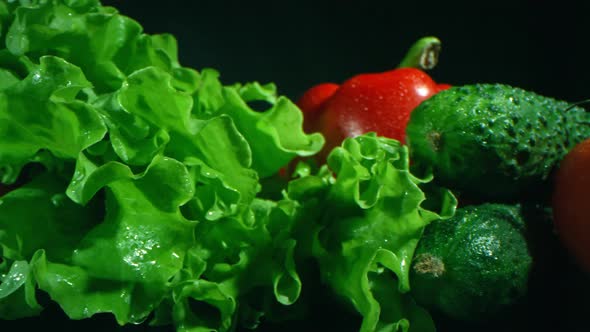 Ripe Grocery Products On Dark Surface