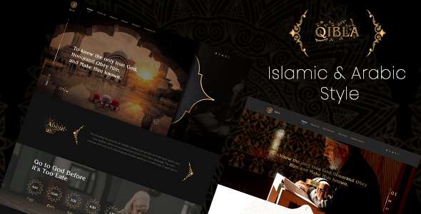 Qibla - Islamic Center PSD Template