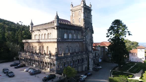 Aerial of Palace of Bussaco Portugal