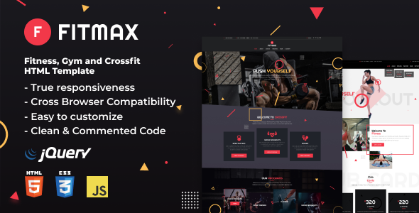 Fitmax | Fitness and Crossfit HTML Template