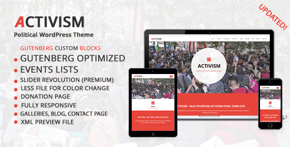 Activism - Political WordPress Theme