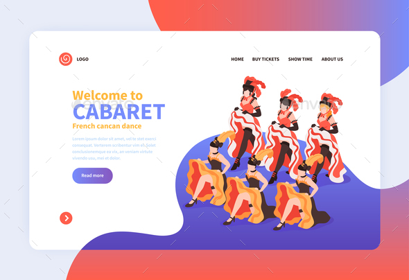 Welcome to Cabaret Isometric Landing Page