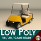 Low Poly Golf Cart - 3DOcean Item for Sale