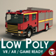 Low Poly Fire Truck 02 - 3DOcean Item for Sale