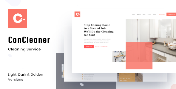 Con Cleaner - Professional Cleaning & Services HTML Template