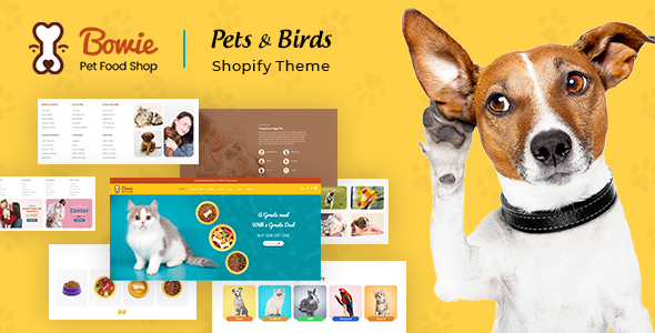 Bowie | Pets, Birds and Dogs Shopify Theme