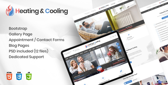 HeaCool – Heating & Air Conditioning HTML Template