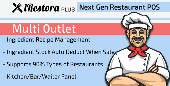 iRestora PLUS Multi Outlet - Next Gen Restaurant POS