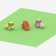 Low Poly Tractor - 3DOcean Item for Sale