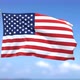 Flag UsaAmerican Flag Waving on blue sky background - VideoHive Item for Sale