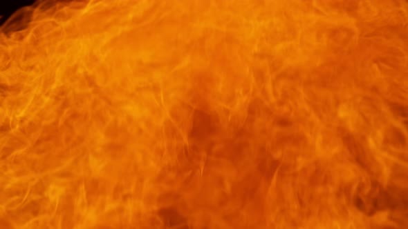 Fire Flame Background Shooted with High Speed Cinema Camera at 1000Fps