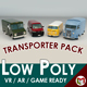 Low Poly Transporter Van Pack - 3DOcean Item for Sale