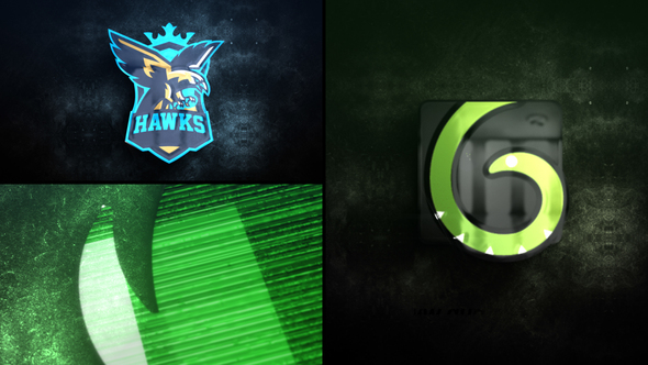 Glitch Glow Logo Reveal alt