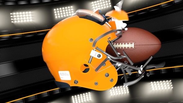 American Football Logo 4D