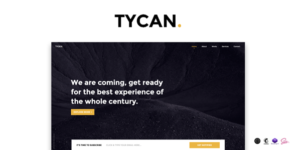TYCAN - Timeless Coming Soon Template