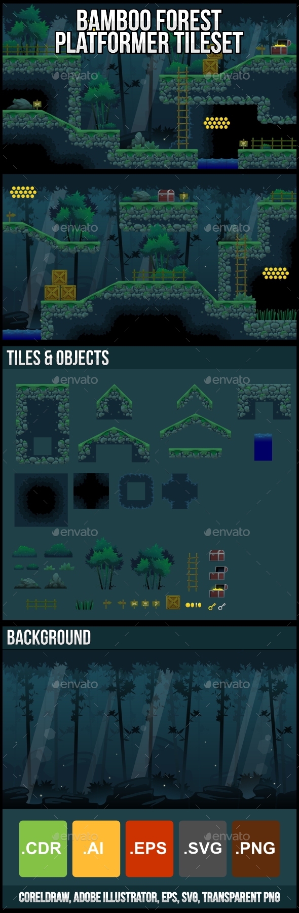 Forests 2D Game Assets from GraphicRiver