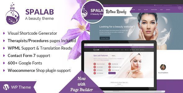 Spa Lab | Beauty Salon, Wellness WordPress Theme