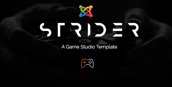 Strider - A Game Studio Joomla 4 Template With Page Builder