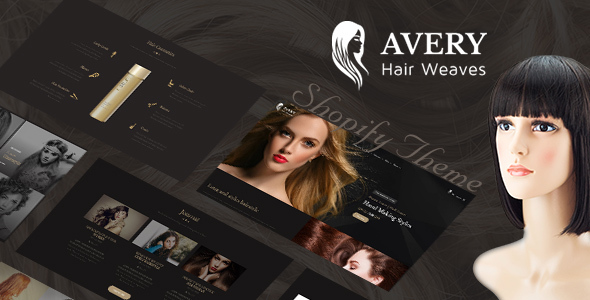 Avery | Hair Wig, Extension Shopify Theme