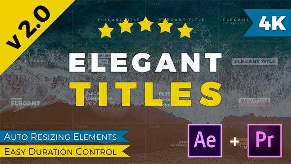 Elegant Titles After Effects