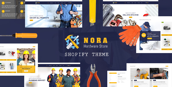 Nora – Hardware Store, Plumbing Shopify Theme