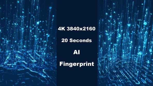 4K Ai Fingerprint Technology Binary Data alt