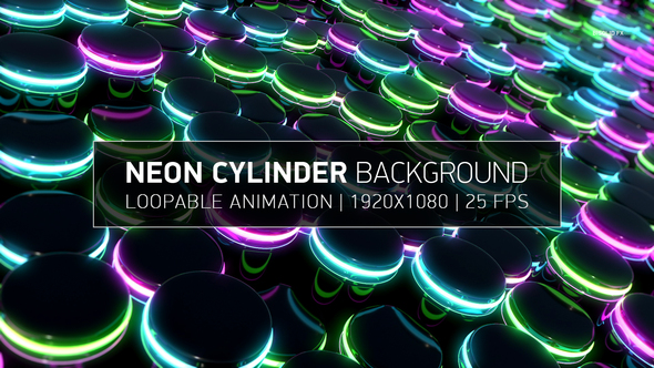 Neon Cylinder Background