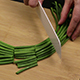 Slicing Green Sprouts of Garlic - VideoHive Item for Sale