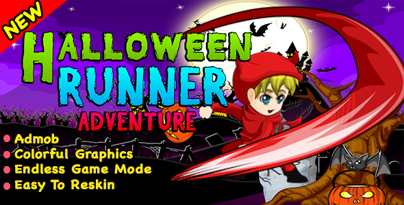 Best Halloween Runner Adventure + Ready For Publish + Android Studio