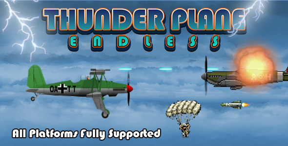 Thunder Plane Game (CAPX | HTML5 | Cordova)