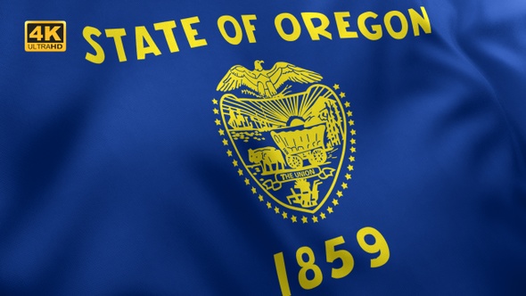 Oregon State Flag - 4K
