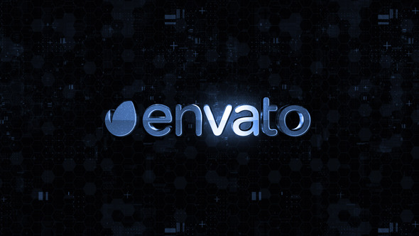 3D Metallic Logo alt