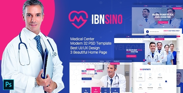 IBNSINO - Modern Medical PSD Template