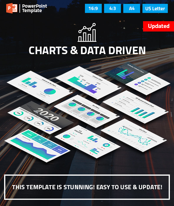 Charts and Data Driven PPT Pitch Deck