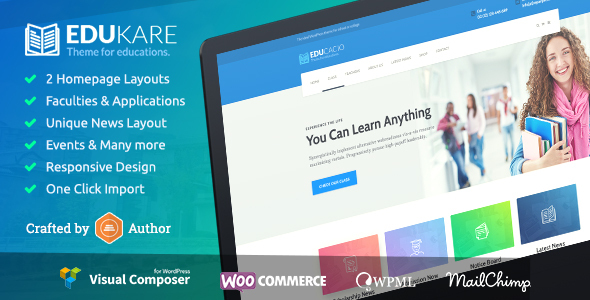 Edukare - Education WordPress Theme for University, School and Academics