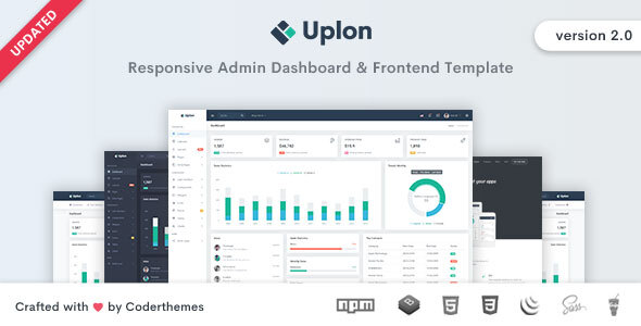 Uplon - Responsive Bootstrap 4 Web App Kit