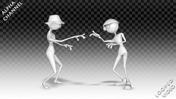 3D Man and Woman - Dance Rock-n-Roll Pack