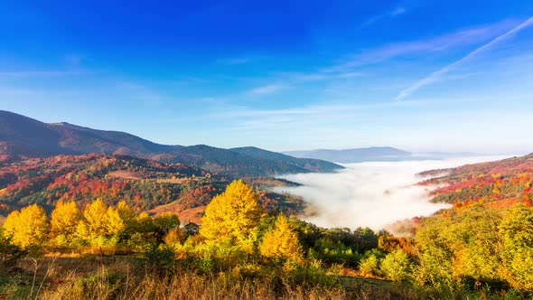 Beautiful Landscape with Hills and Mountais