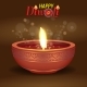 Burning Diya for Diwali Holiday Concept Design - GraphicRiver Item for Sale