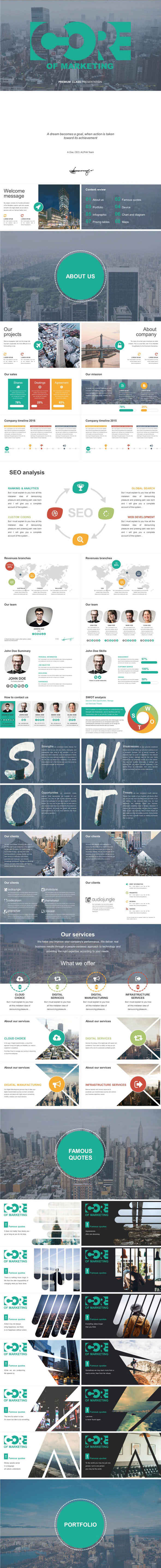 Core Of Marketing Powerpoint Creative Template