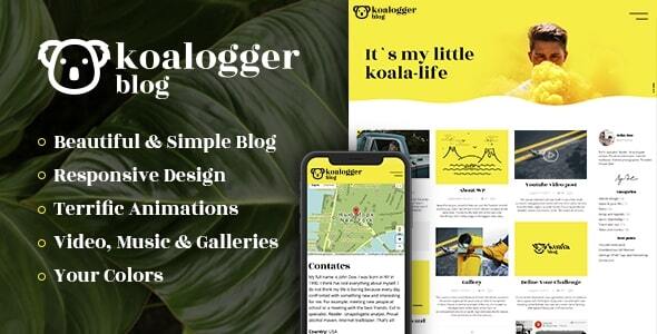 Koalogger - Simple WordPress Blog Theme + RTL