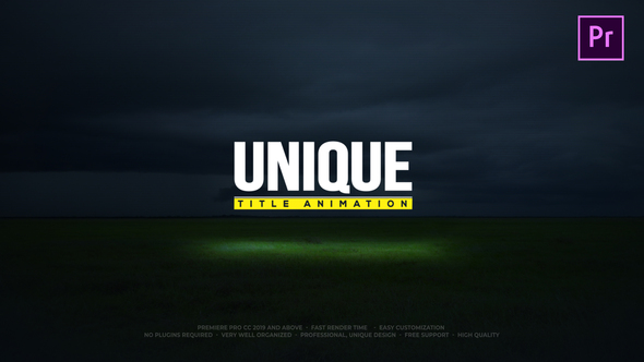 Unique Title Animations